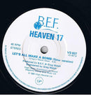 Heaven 17 : Come Live With Me (7", Single, Pap)
