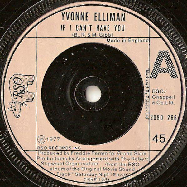 Yvonne Elliman : If I Can't Have You (7", Inj)