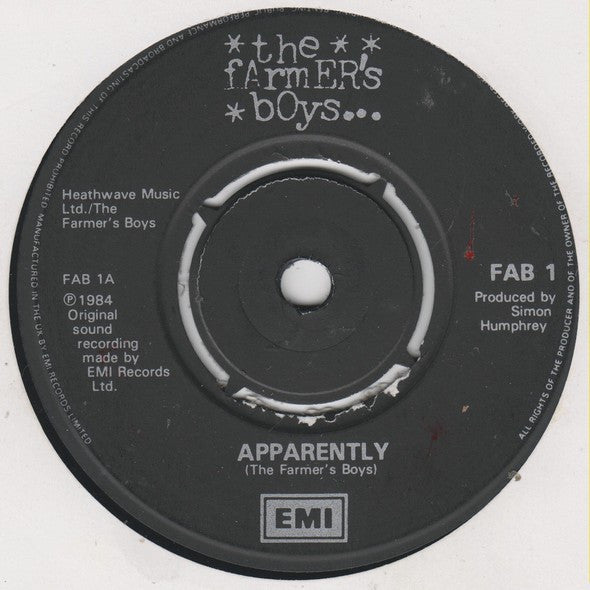 The Farmer's Boys : Apparently (7", Single)