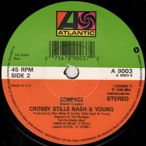 Crosby, Stills, Nash & Young : American Dream (7", Single)