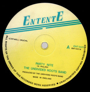 Undivided Roots : Party Nite (12")
