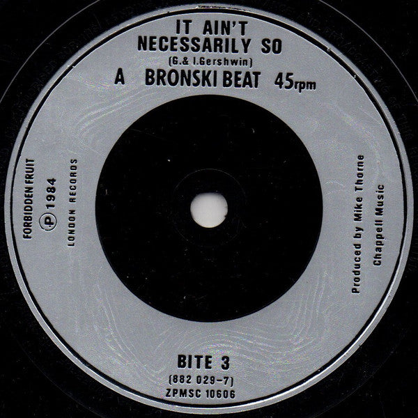 Bronski Beat : It Ain't Necessarily So (7", Single)