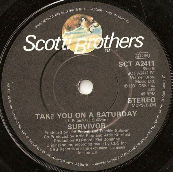 Survivor : Eye Of The Tiger (The Theme From Rocky III) (7", Single, Pap)