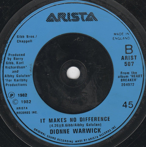 Dionne Warwick : All The Love In The World (7", Single)
