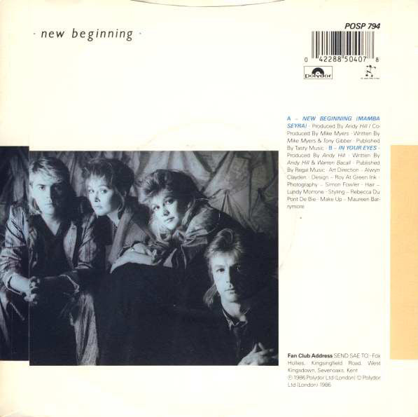 Bucks Fizz : New Beginning (7", Single, Sil)