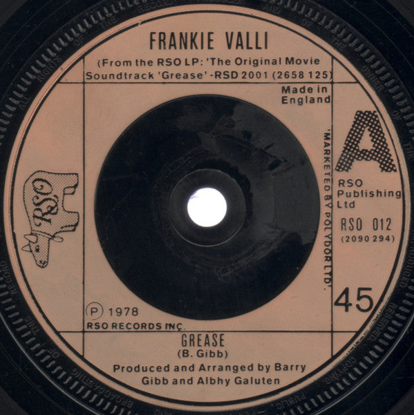 Frankie Valli / Gary Brown (2) : Grease (7", Bei)