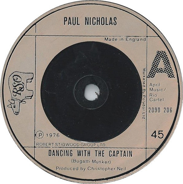 Paul Nicholas : Dancing With The Captain (7", Single, Sol)