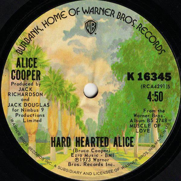 Alice Cooper : Teenage Lament '74 (7", Single, Styrene)