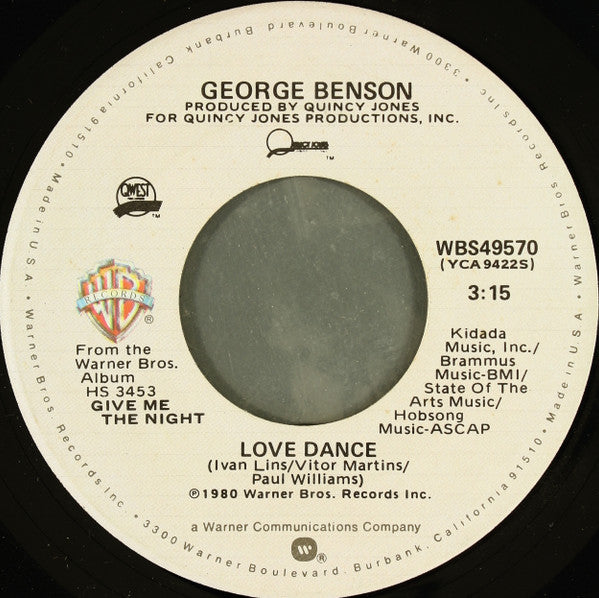 George Benson : Love X Love (7", Single, Spe)