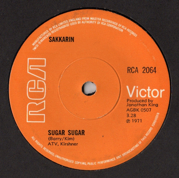 Sakkarin : Sugar Sugar (7")