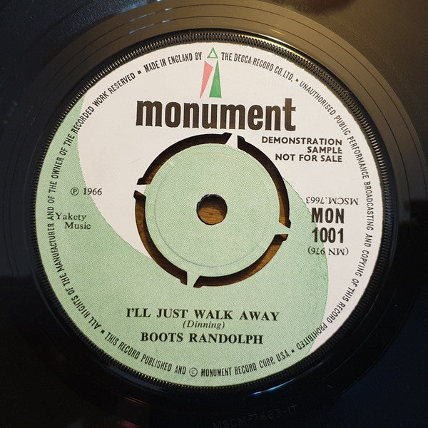 Boots Randolph : The Shadow Of Your Smile (Love Theme From "The Sandpiper") (7", Single, Promo)