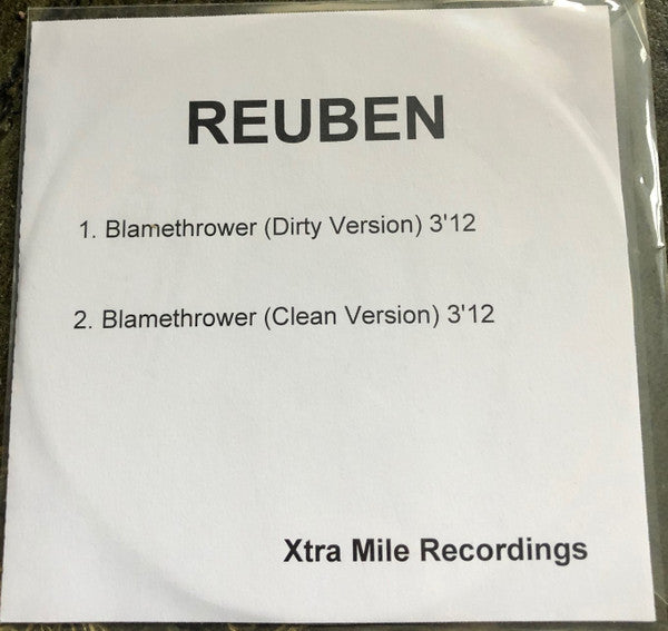 Reuben : Blamethrower (CDr, Single, Pro)