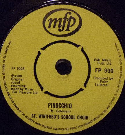 St. Winifred's School Choir : There's No One Quite Like Grandma (7", Single, Yel)