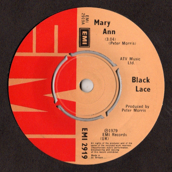 Black Lace : Mary Ann (7", Single)