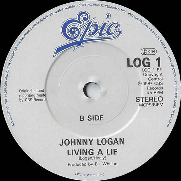 Johnny Logan : Hold Me Now (7", Single)