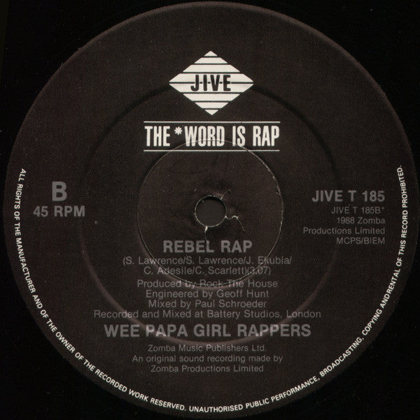 Wee Papa Girl Rappers : Wee Rule (12")