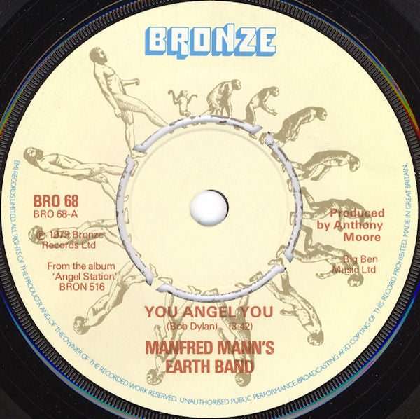 Manfred Mann's Earth Band : You Angel You (7", Single)