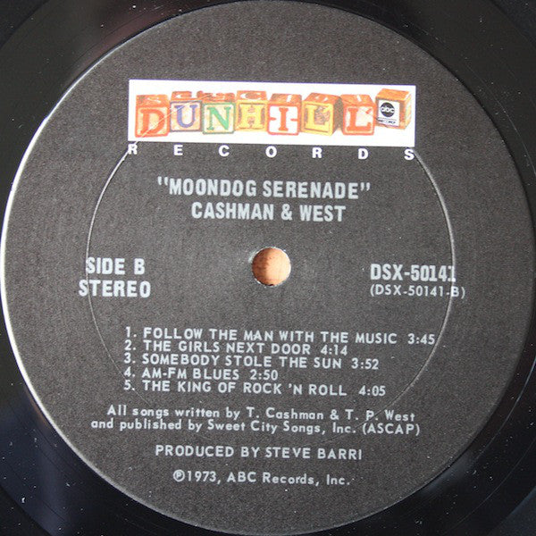 Cashman & West : Moondog Serenade (LP, Album)