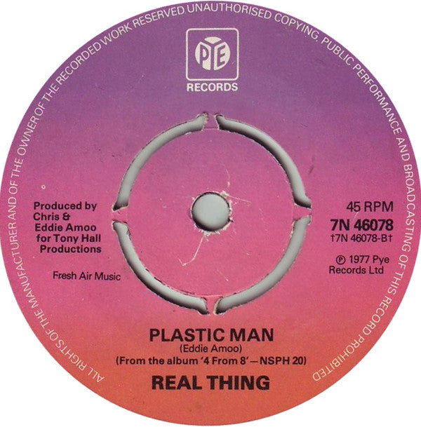 The Real Thing : Let's Go Disco (7", Single, Pus)