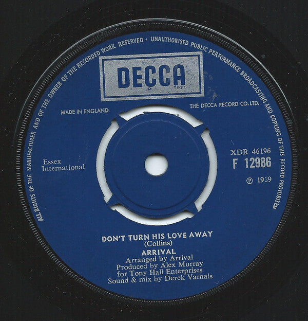 Arrival (2) : Friends / Don't Turn His Love Away (7")