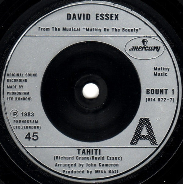 David Essex : Tahiti (From The Musical Mutiny On The Bounty) (7", Single, Sil)