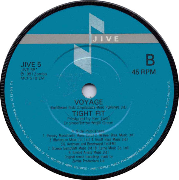 Tight Fit : Back To The 60's (Part II) (7", Single)