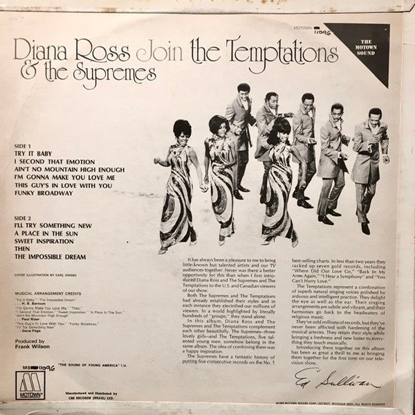 The Supremes Join The Temptations : Diana Ross & The Supremes Join The Temptations (LP, Album)