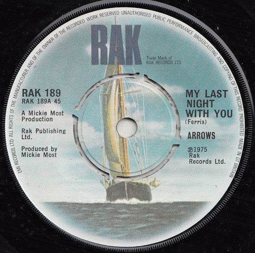 Arrows (2) : My Last Night With You (7", Single)