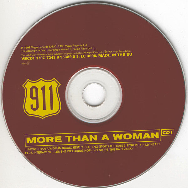 911 (4) : More Than A Woman (CD, Single, Enh, CD1)