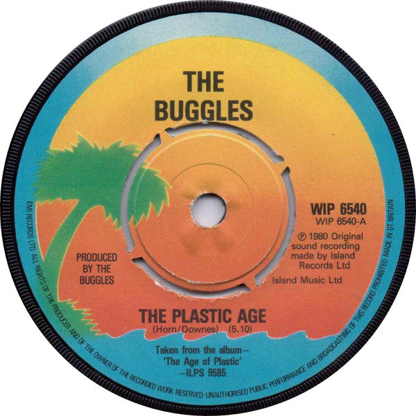 The Buggles : The Plastic Age (7", Single)
