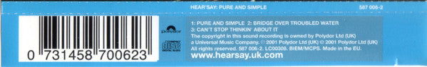 Hear'Say : Pure And Simple (CD, Single)