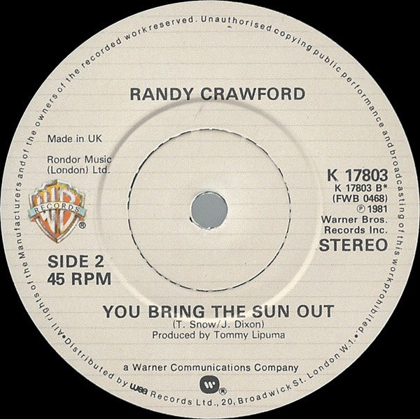 Randy Crawford : You Might Need Somebody (7", Single)