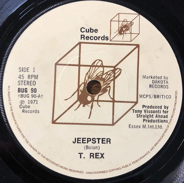 T. Rex, Marc Bolan : Jeepster / Get It On (7", Single)