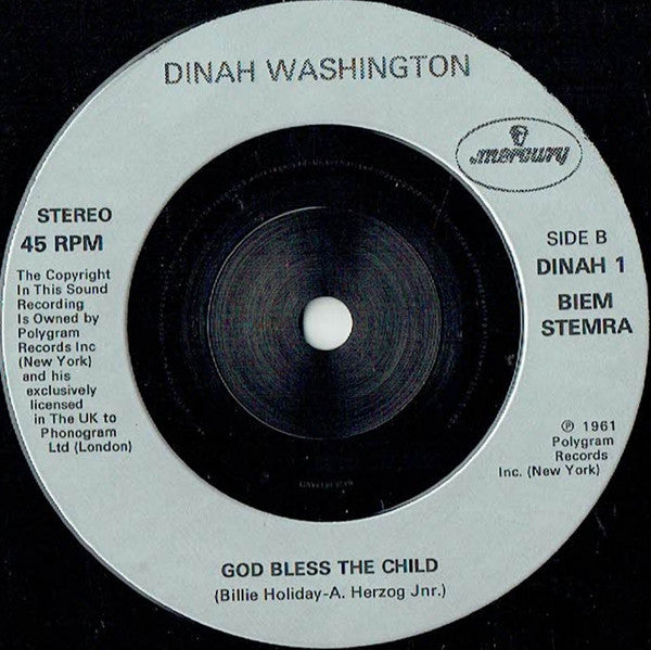 Dinah Washington : Mad About The Boy (7", Single, RE, Sil)