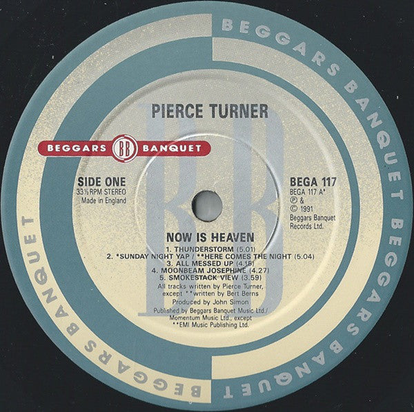 Pierce Turner : Now Is Heaven (LP, Album)