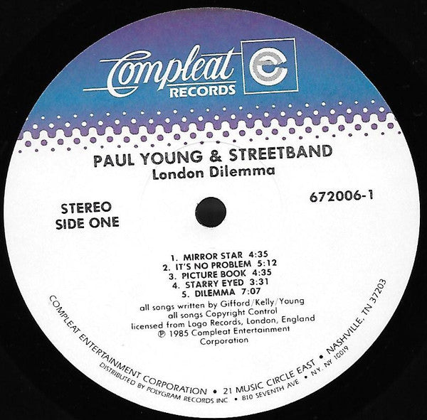 Paul Young And Streetband : London Dilemma A Compleat Collection (2xLP, Comp, All)