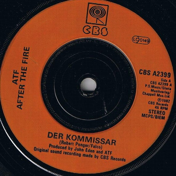After The Fire : Der Kommissar (7", Single, Inj)