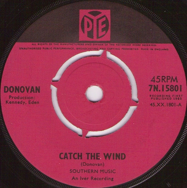 Donovan : Catch The Wind (7", Single, Pus)