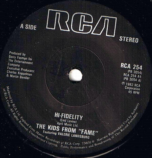 The Kids From Fame : Hi-Fidelity (7", Single, Sol)