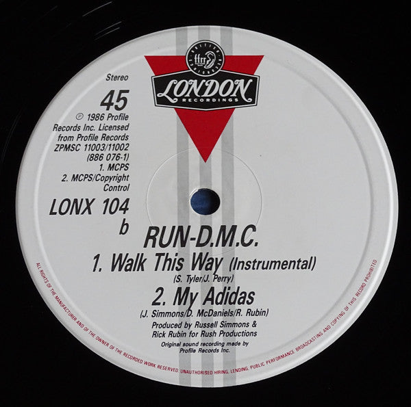 Run-DMC : Walk This Way (12", Single)