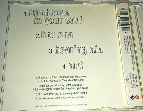 They Might Be Giants : Birdhouse In Your Soul (CD, Single)