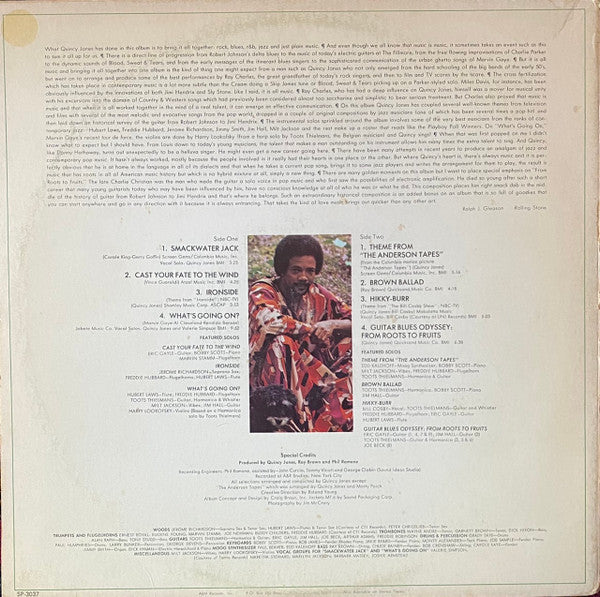 Quincy Jones : Smackwater Jack (LP, Album, San)