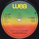 Modern Romance : Ay Ay Ay Ay Moosey (7", Single, WEA)