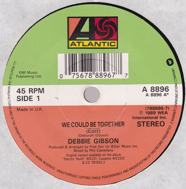 Debbie Gibson : We Could Be Together (7", Single)