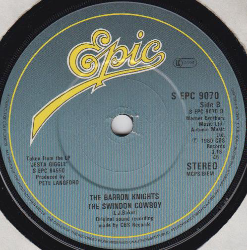 The Barron Knights : Never Mind The Presents (7", Single, Sol)