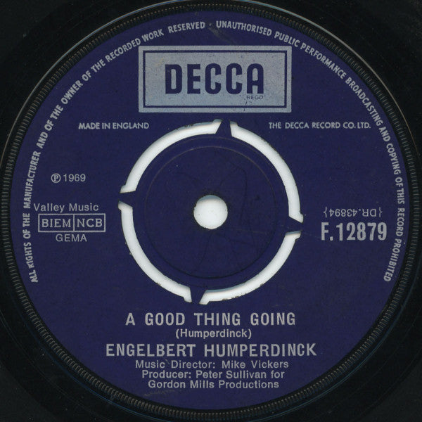 Engelbert Humperdinck : The Way It Used To Be / A Good Thing Going (7")