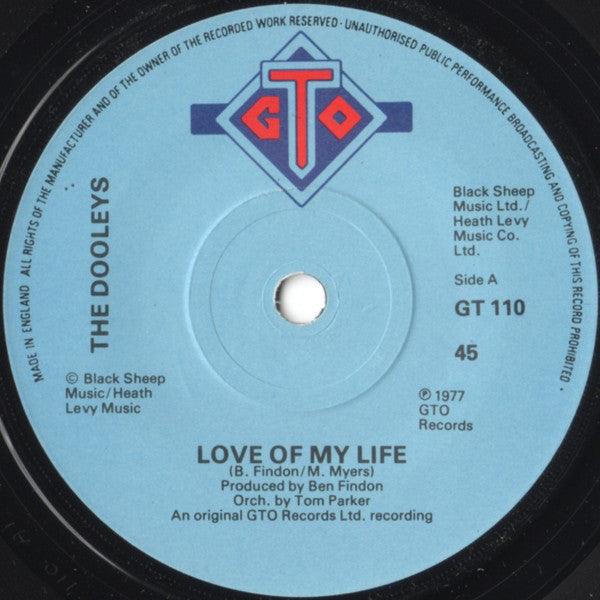 The Dooleys : Love Of My Life (7", Single, Pap)