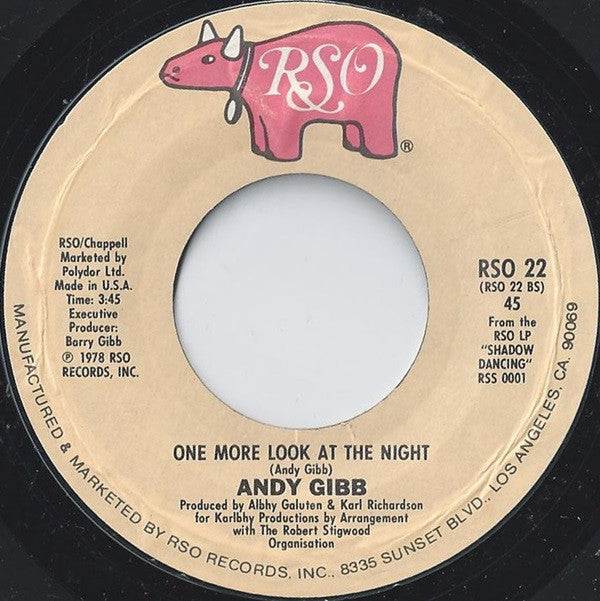 Andy Gibb : Why / One More Look At The Night (7", Single, US )