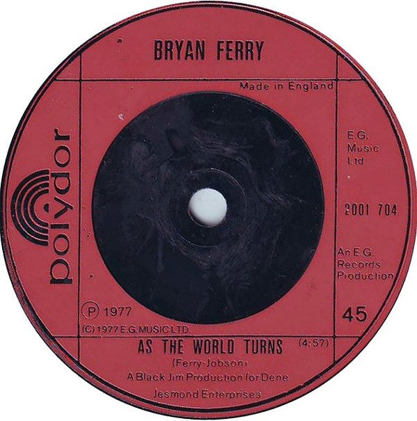 Bryan Ferry : This Is Tomorrow (7", Single)