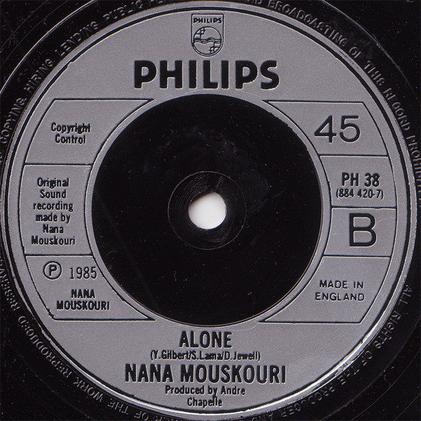 Nana Mouskouri : Only Love (7", Single, Sil)